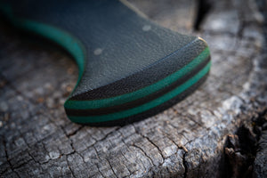 Founder Series 001: Brute De Forge Chopper- Vintage Micarta Liners|Scalloped Micarta Scales| Bronze Pins