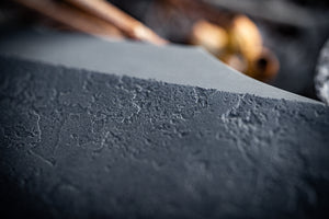 Founder Series 001: Brute De Forge Chopper- Vintage Micarta Liners|Scalloped Micarta Scales| Bronze Pins