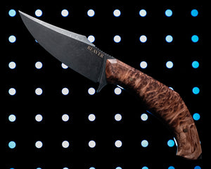 Reaver Custom | Redwood Burl | Ivory G-10 Liners | Seafoam Spine | Bronze Pins