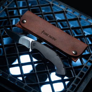 War Pig-F1 | Aged Bronze Anodized Scales | Black Anodized Accents | Flame Treated Backspacer