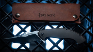 War Pig-F1 | Aged Bronze Anodized Scales | Black Anodized Accents | Flame Treated Backspacer