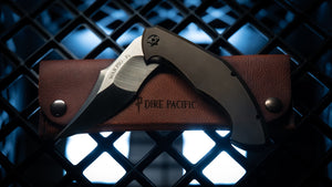 War Pig-F1 | Aged Bronze Anodized Scales | Black Anodized Accents | Flame Treated Backspacer