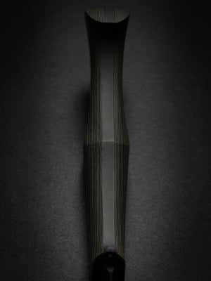 Reaper Custom | Exposed Grain Green and Black G-10 | Serialized | Bronze Pins