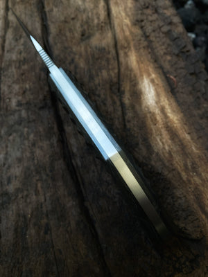 Reaver Custom | Scalloped Marble Carbon Fiber | Hand Rub Satin Finish Spine