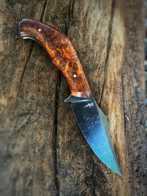 Reaver Custom | Exhibition Grade Desert Ironwood Burl | Hand Rub Satin Finish Spine