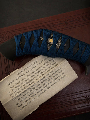 War Pig Custom | Exposed Grain African Blackwood | Silk Ito Wrap | Silver Clad Kings Cross Menuki