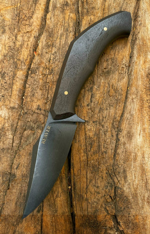 Reaver Custom | Exposed Grain African Blackwood | Bronze Pins