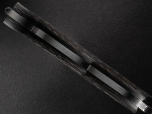 Reaver Custom | Carbon Fiber |  Serrations | Bronze Pins | Seafoam Spine
