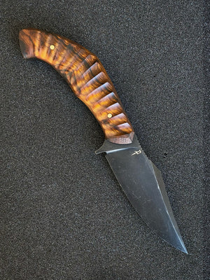 Reaver Custom | Exposed Grain Desert Ironwood | Polished Scallops | Bronze Pins