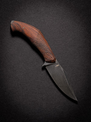 Reaver Custom | Stippled Exposed Grain Ironwood | Seafoam Spine | Bronze Pins