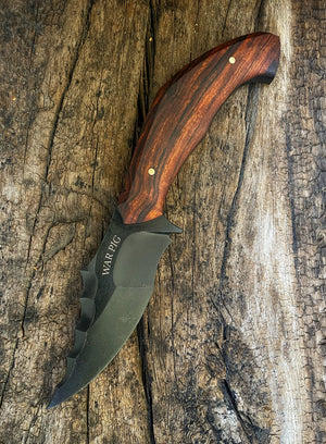 War Pig Custom | Riptide Grind Clip | Exposed Grain Ironwood | Bronze Pins