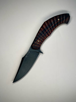 Reaver Custom | Scalloped Desert Ironwood 1 | Rock Texture Spine | Exposed Wood Grain | Bronze Pins