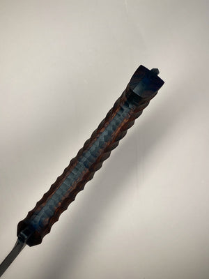 Reaver Custom | Scalloped Desert Ironwood 1 | Rock Texture Spine | Exposed Wood Grain | Bronze Pins