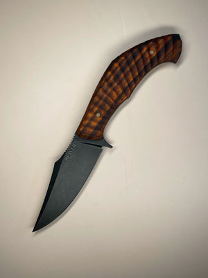 Reaver Custom | Scalloped Desert Ironwood 2 | Rock Texture Spine | Exposed Wood Grain | Bronze Pins