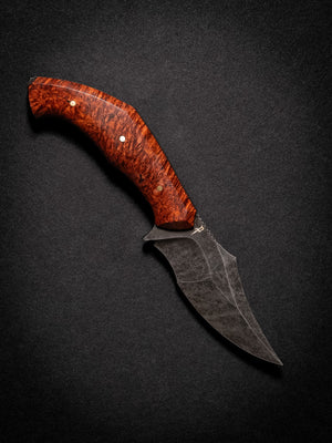 War Pig Custom | Amboyna Burl | Seafoam Spine | Bronze Pins