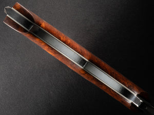 Warpig Custom | Desert Ironwood Burl | Ivory G-10 Liners | Bronze Pins | Seafoam Spine | Grind Lines