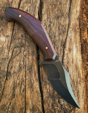 War Pig Custom | Exposed Grain Ironwood | Bronze Pins | Acid Stonewash Spine
