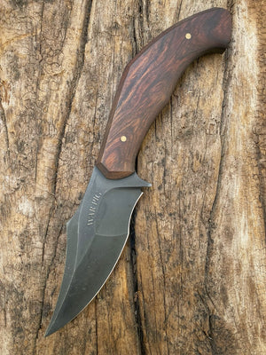 War Pig Custom | 52100 | Exposed Grain Desert Ironwood | Bronze Pins