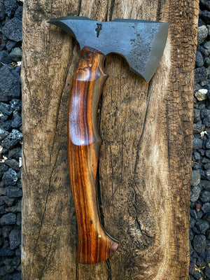 Blacktip Tomahawk | Custom Build | Arizona Ironwood | Bronze Pins | Hand Rubbed Satin Finish Spine